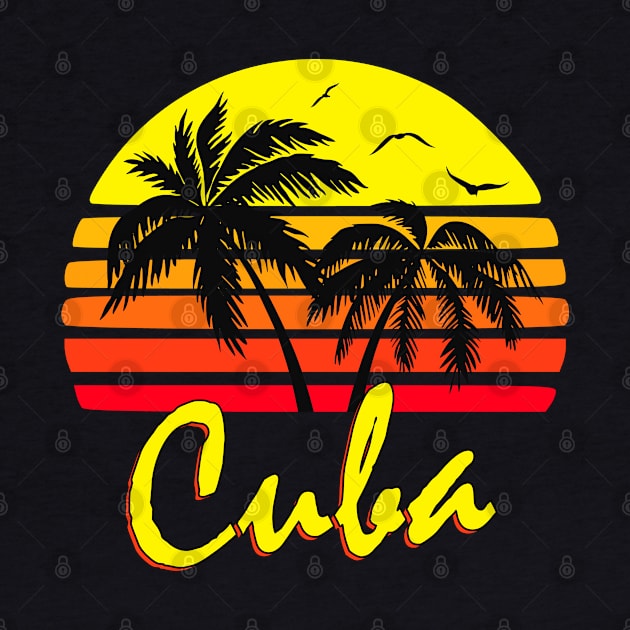 Cuba Retro Sunset by Nerd_art